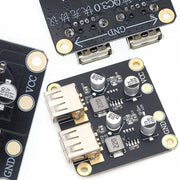 Convertitore di Tensione a 2 Canali Rosfix – Caricatore USB 2.0/3.0 Step Down | 6V-24V a 5V, 3A per Canale