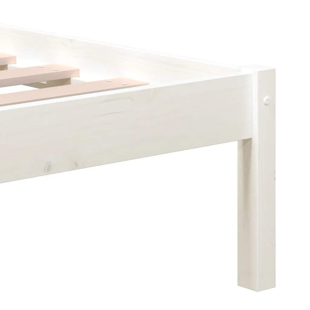 Giroletto Bianco in Legno Massello di Pino 140x190 cm