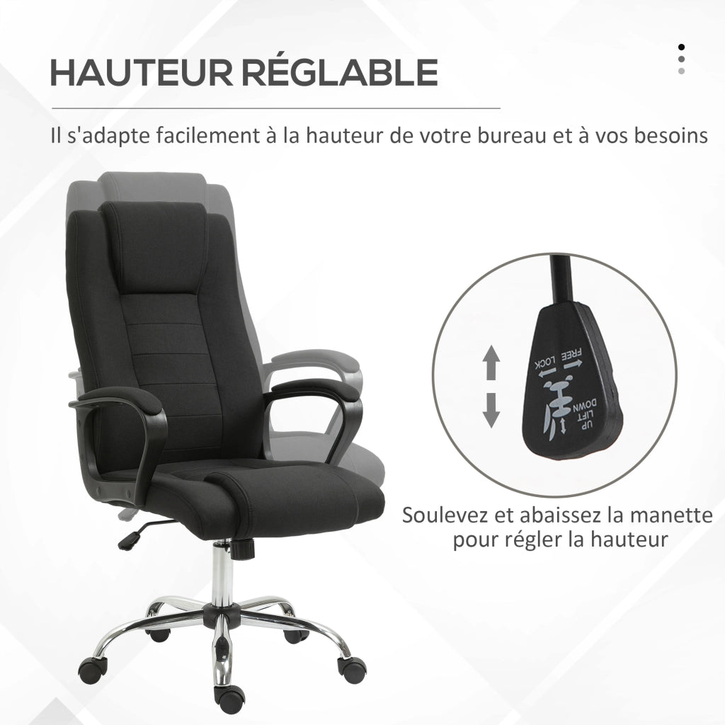 Sedia da ufficio ergonomica girevole ¨C Minimal ¨C nera
