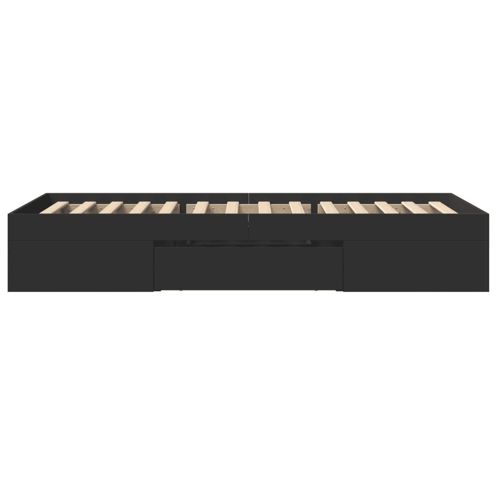 Giroletto Nero 90x190 cm in Legno Multistrato 3295521