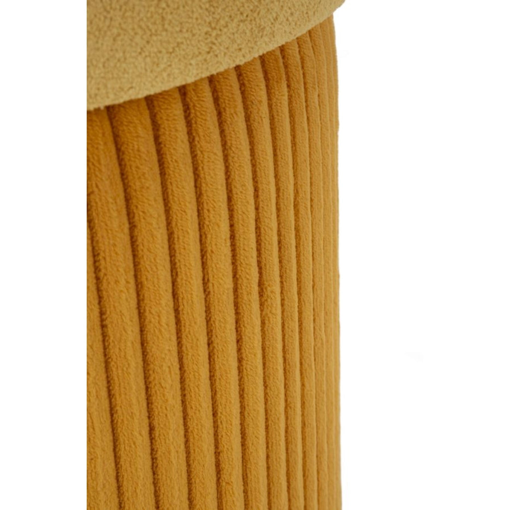 Pouf VKH722, Giallo, MDF, 44x42x42 cm