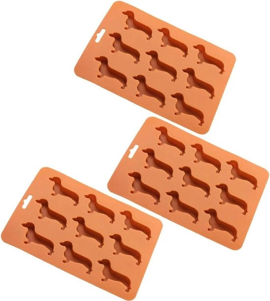 Tavoli di servizio per cocktail a forma di cubetti di ghiaccio in silicone, con forma di cane