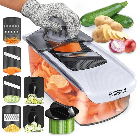 Mandolina 6 in 1 - Snidoregolo Professionale per Verdure, Patate e Formaggi