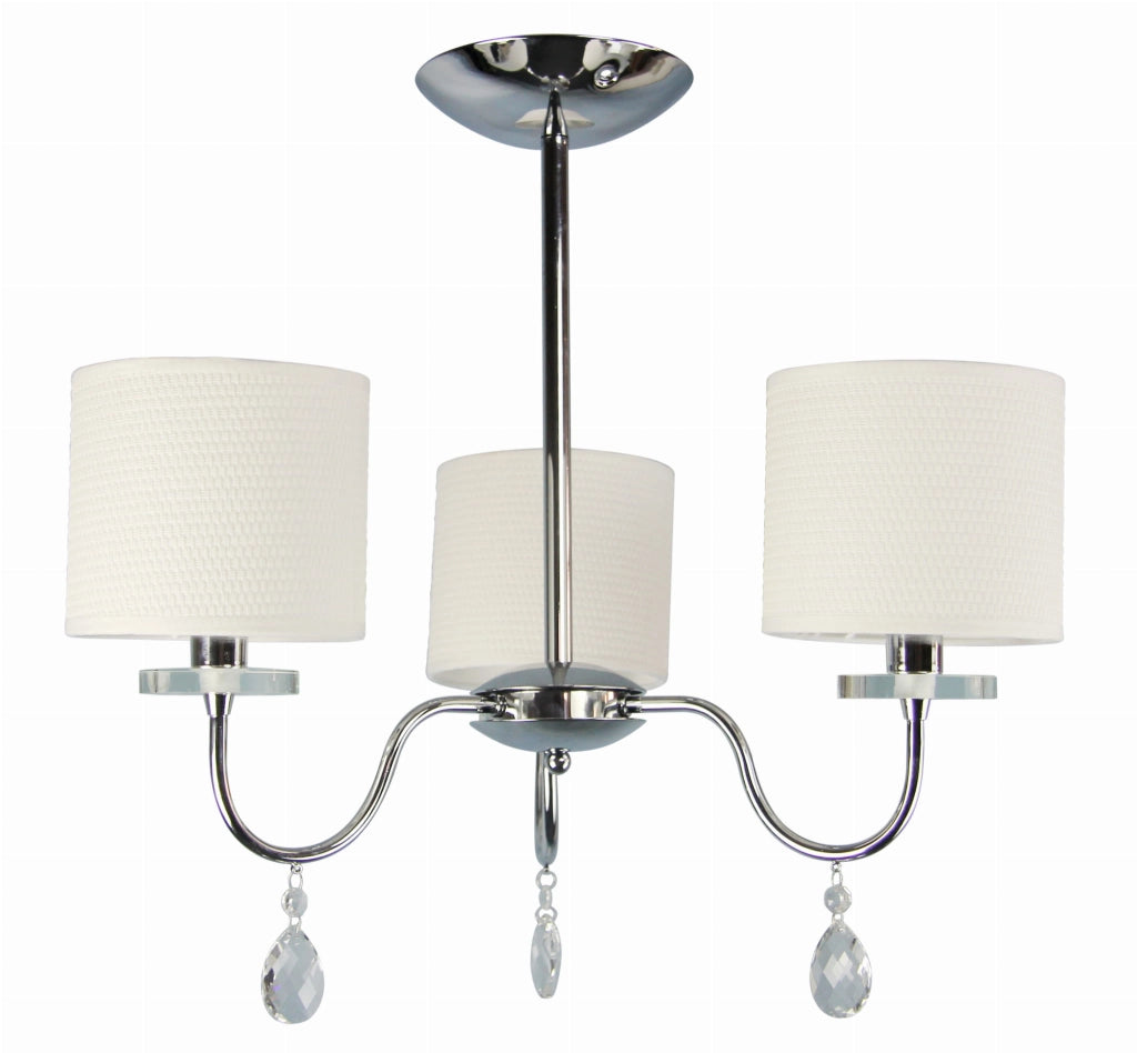 Lampada a soffitto Candellux Estera cromata 3xE14 58cm