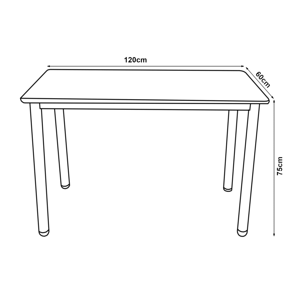 Tavolo da Pranzo Tammela 120 x 60 cm Effetto Rovere [en.casa]