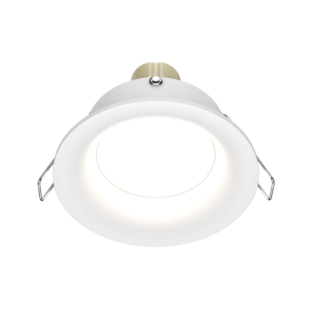 Maytoni Lampada da incasso Slim 1 luce GU10 bianco alluminio