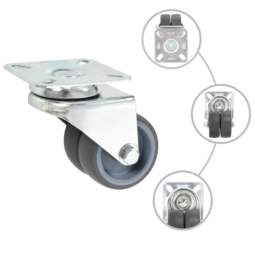 Ruote Girevoli Gemellate 12 pz 50 mm 277922