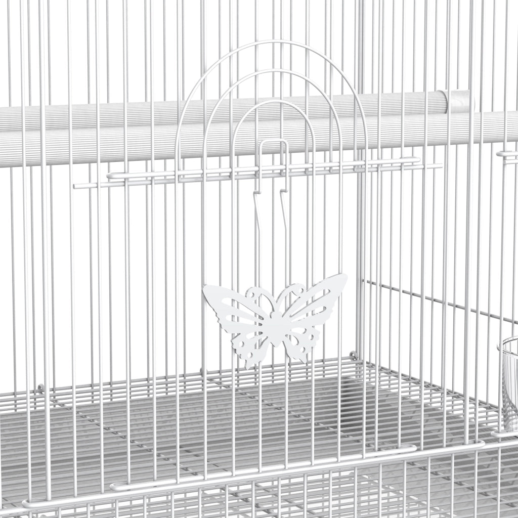 Gabbia per Uccelli ¨C Minimal ¨C Bianco 60x41x41 cm