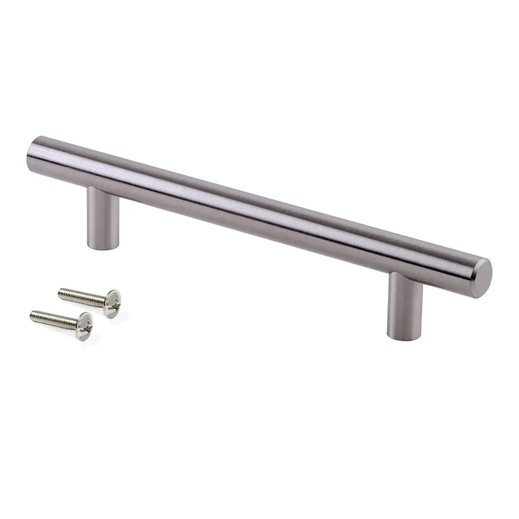 Maniglia per mobili Orlando L188 mm, interasse 128 mm, Acciaio, Nichel satinato