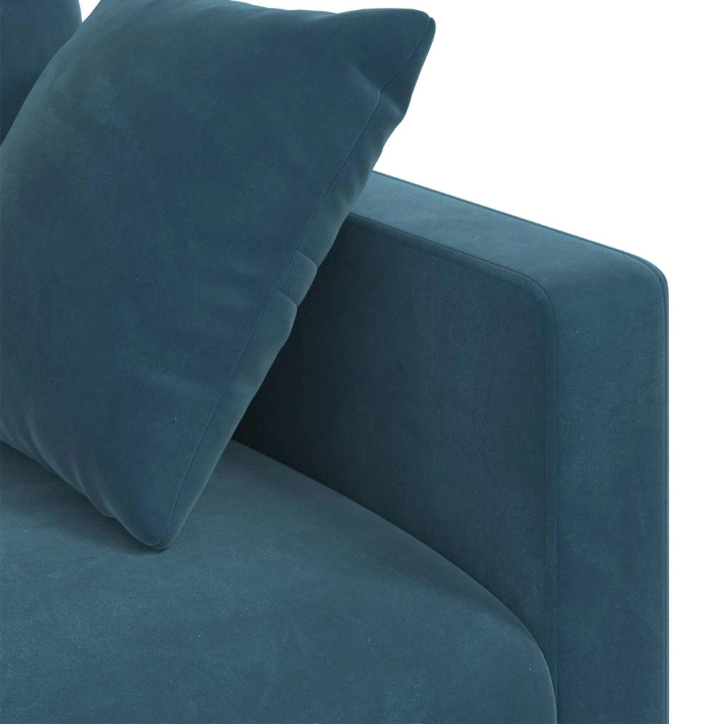 Divano Blu 198 x 78 x 80 cm Velluto 42024439