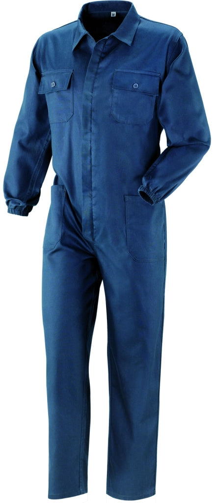 TUTA CON CERNIERA 100% COTONE Col. Blu  Tg. 50