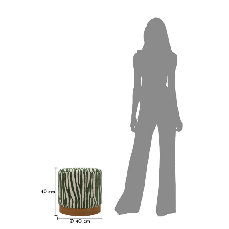 Puff Savana Verde cm ø 40x40