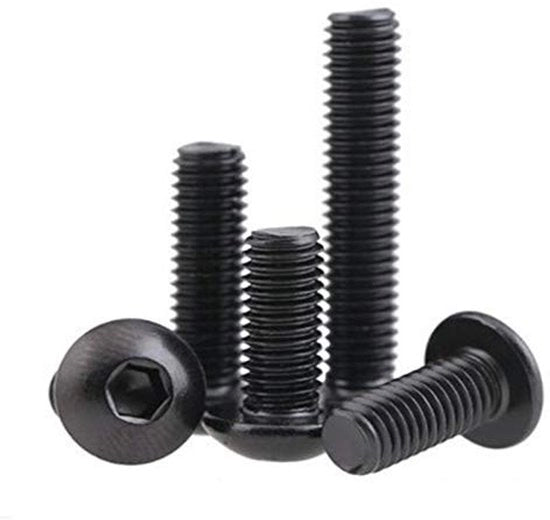 Viti a Bollone 20 pezzi - Viti a Bollone a Bordo - Acciaio Rugginato Grado 10,9 - M4 x 6 mm - Resistente alla Corrosione - Viti a Bollone a Filo Completo