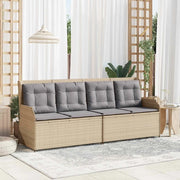 Panchina da giardino Beige polyrattan 3394452