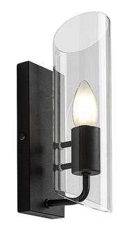 Applique bagno nera vetro E14 12W IP44 Teodoro Rabalux