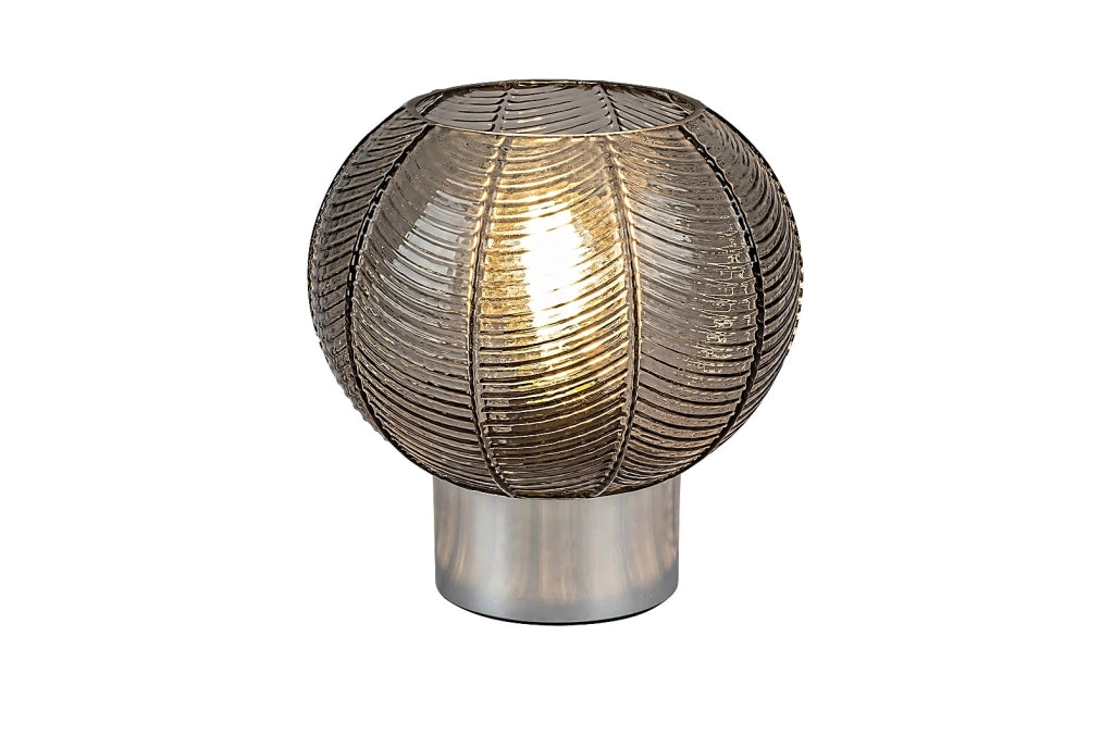Lampada da tavolo moderna cromata E27 Monet Rabalux