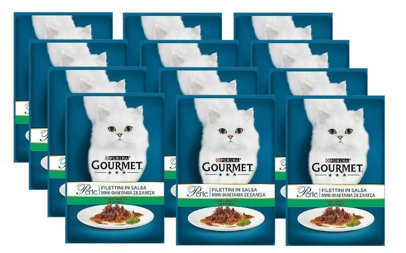 GOURMET PERLE 12 CONFEZIONI DA 85 GRAMMI GUSTO CONIGLIO