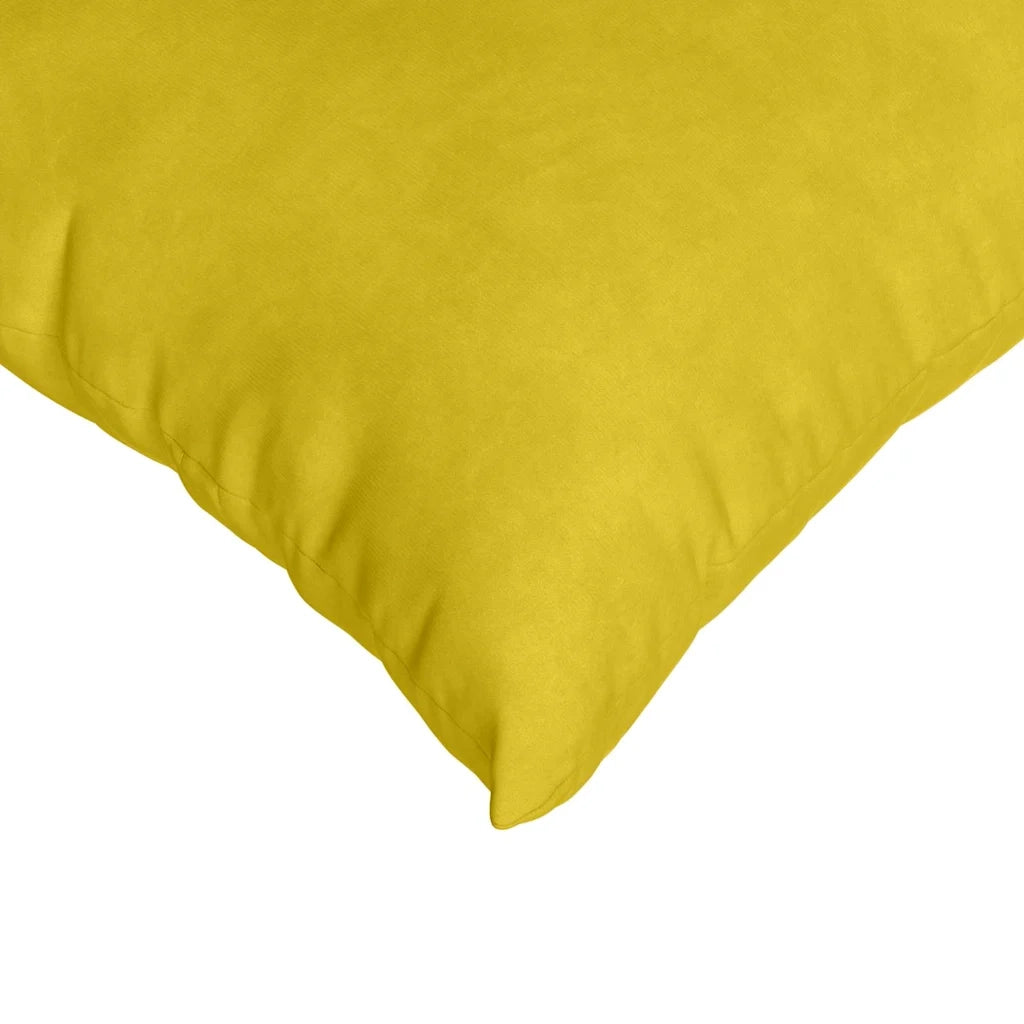 Cuscini da Divano 2 pcs Giallo 80 x 80 cm Tessuto in Cords 42014064