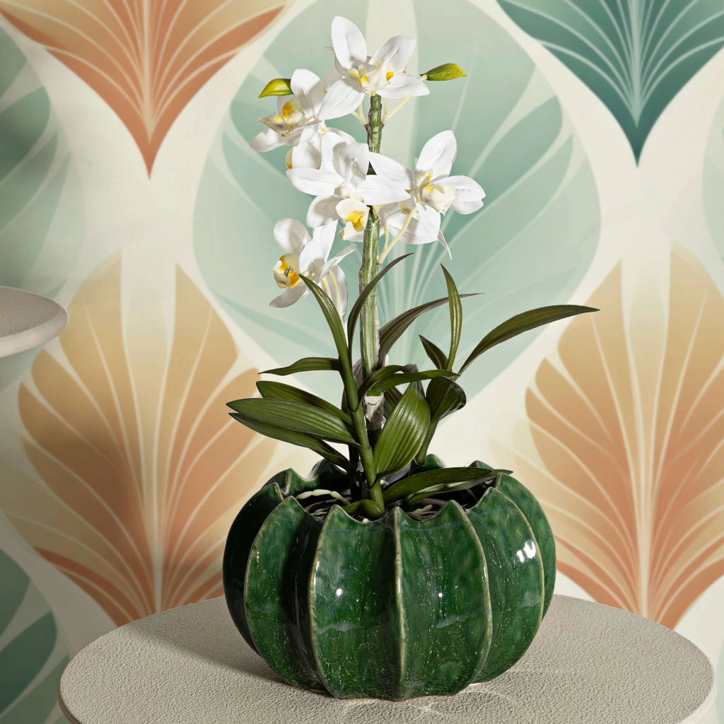 Batase, Vaso Disegno con Cactus, Verde