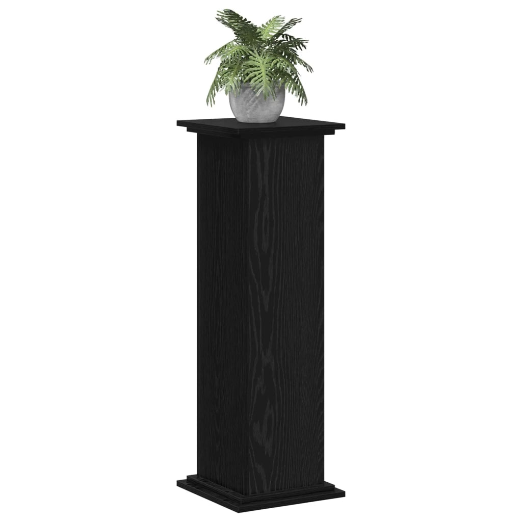 Supporto per piante Rovere Nero 33 x 33 x 100 cm 869238