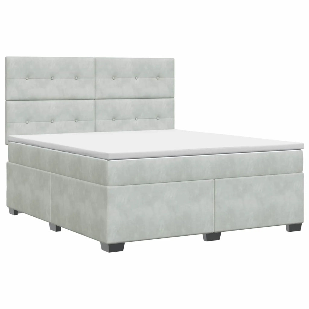 Letto box spring con materasso Grigio Chiaro 180 x 200 cm 3453692