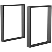 Gambe per tavolo rettangolari ¨C Xylo ¨C metallo nero 60x72 cm con viti