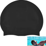 Badmuts per capelli lunghi in silicone nero unisex