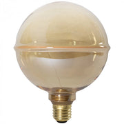 Lampadina LED dimmerabile sfera G130 E27 4W 1800K ambra