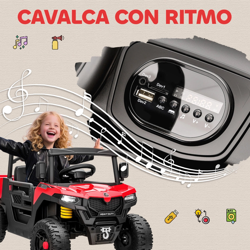 Auto Bambini Elettrica 12V ¨C Minimal ¨C Rosso