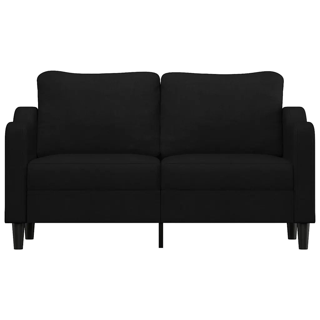 Divano a 2 Posti-Sofa 2 Posti Nero 120 cm in Tessuto 622702