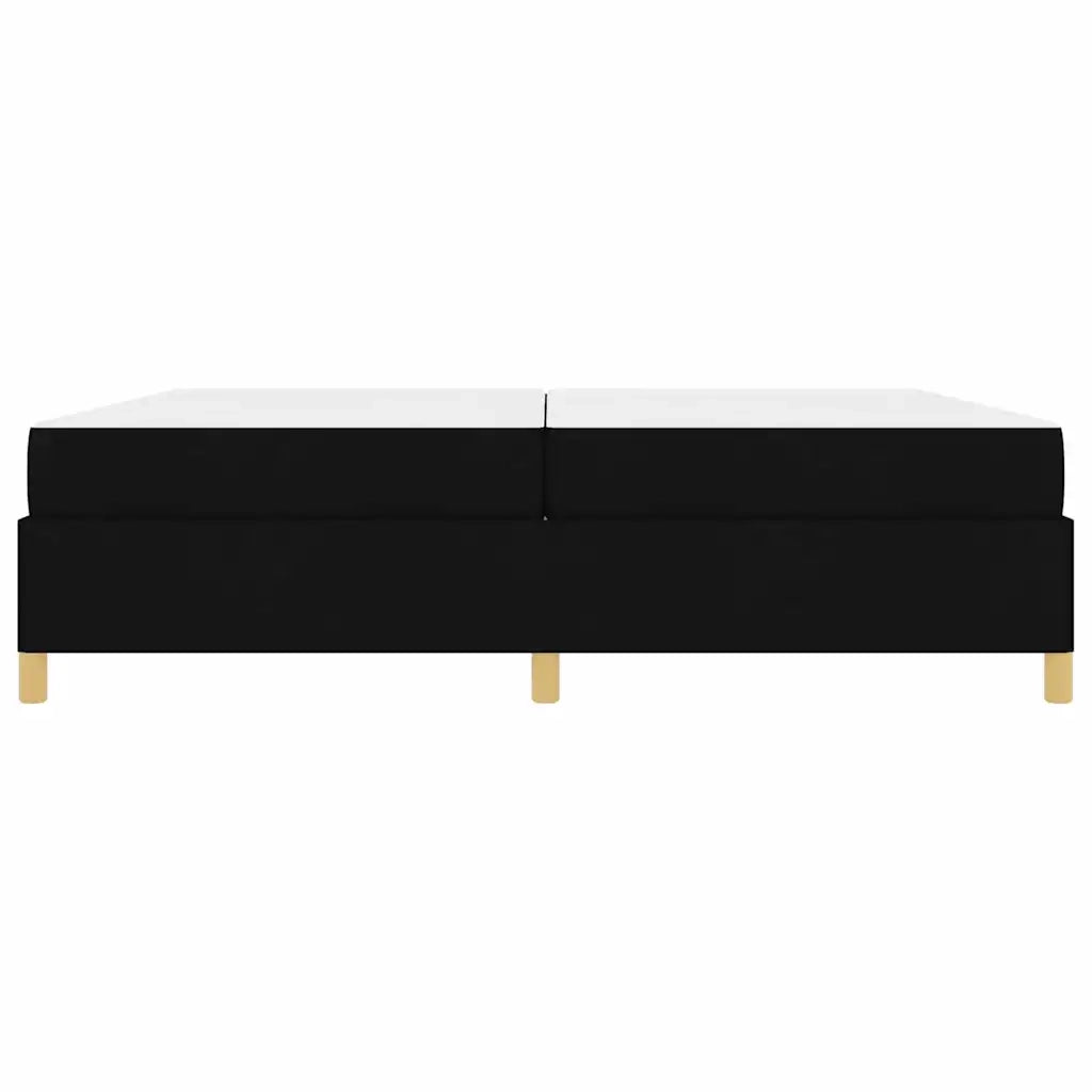 Struttura del letto con materasso Nero 200 x 200 cm Tessuto