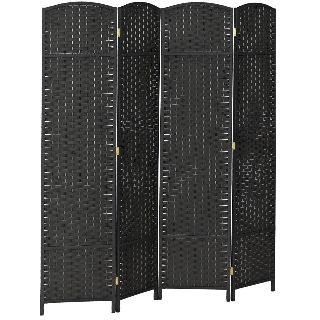 Biombo Separatore 4 Pannelli ¨C Minimal ¨C 160x170 cm Nero