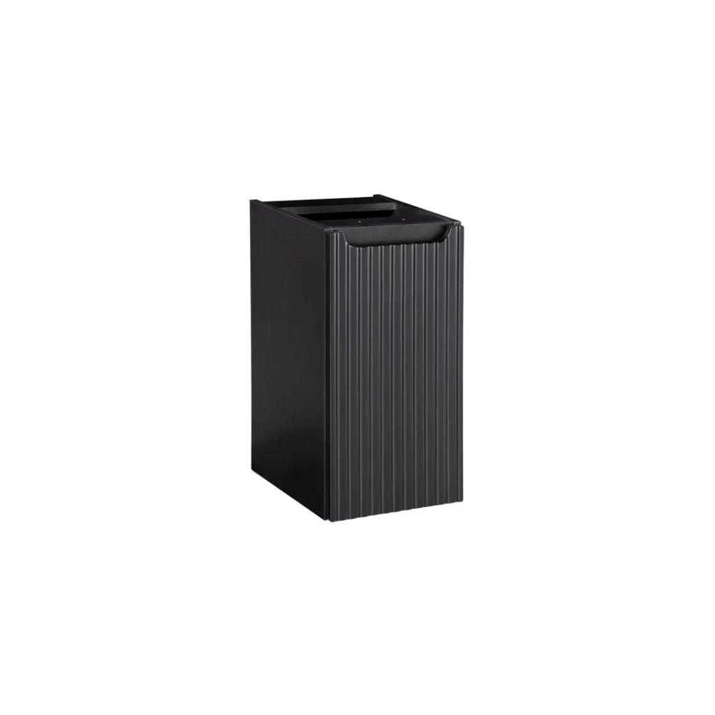 Mobile da bagno VANO – 1 porta – Nero opaco – L30 × P39 × H57 cm – Da appendere