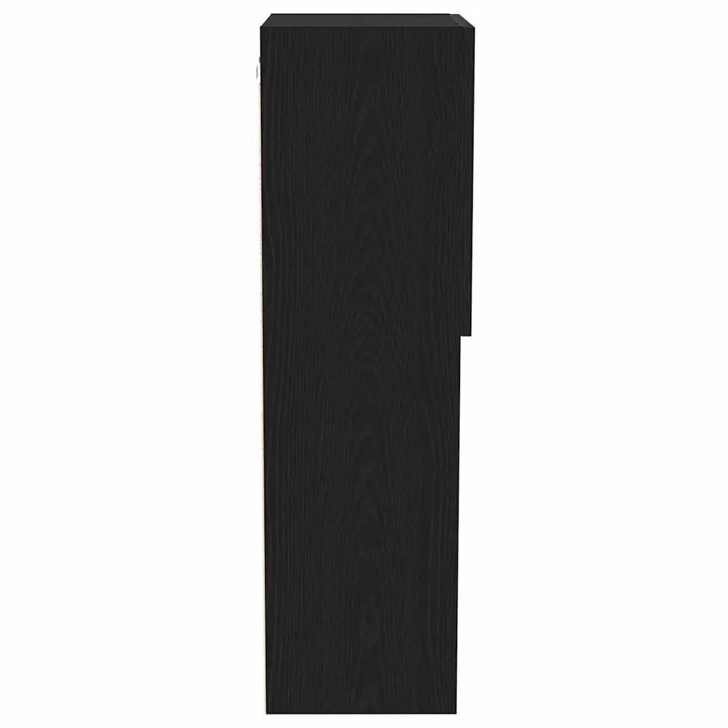 Set mobile TV-Credenza per TV Rovere Nero 40,5 x 30 x 102 cm Legno multistrato
