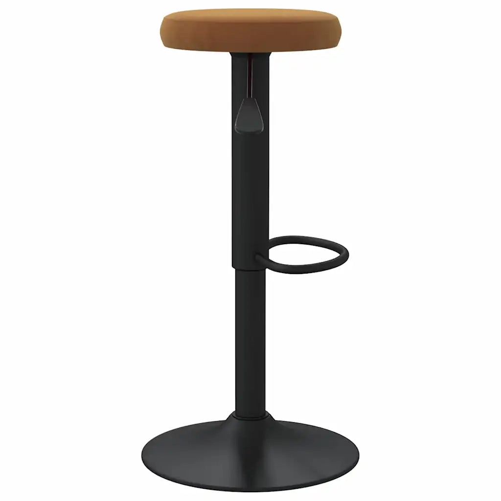 Sgabelli da Bar 2 pz Marroni in Velluto 333141