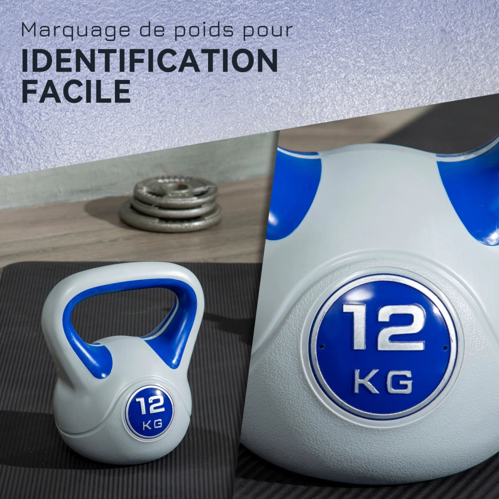 Kettlebell 12 kg ¨C zephmum ¨C blu 24x17x28 cm