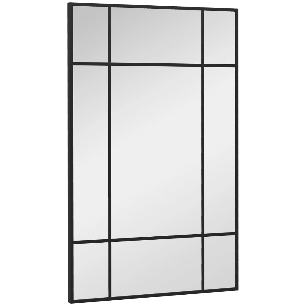 Specchio da parete con cornice metallica ¨C Minimal ¨C nero 90x2x60 cm