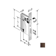 Serratura Patent Mm 8X70 E30 Bq Bronzata Gb