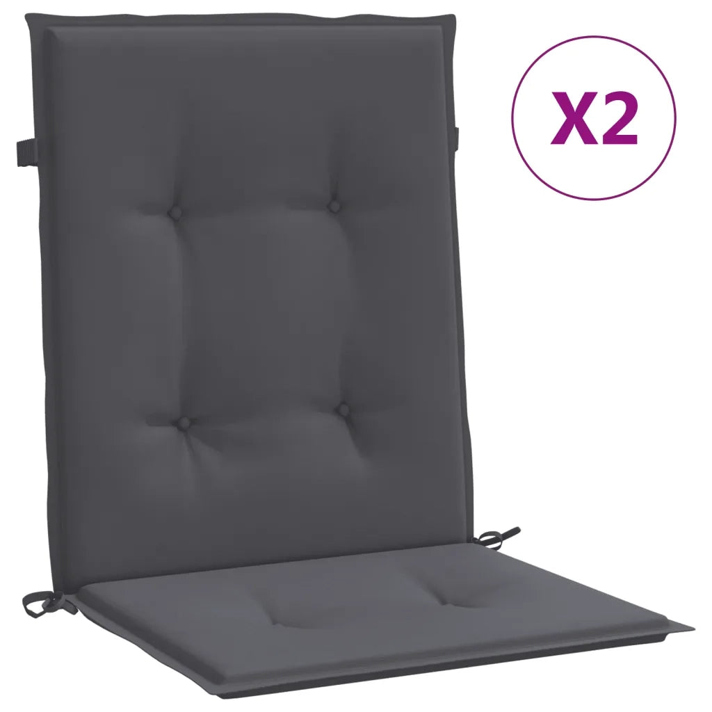 Cuscini per Sedia 2 pz | Cuscini per sedie Antracite Tessuto Oxford