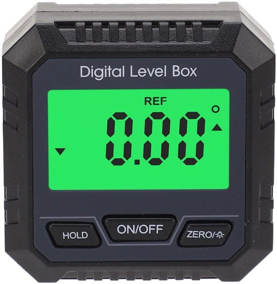 Misuratore di Angolo Digitale - Waterpas Elettronico - Alta Precisione - Base Magnetica - Display LCD Grande - Ideale per Lavori di Falegnameria