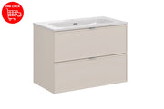 Set mobili bagno 80 cm con lavabo per mobile FLY Bella Cashmere 80 cm