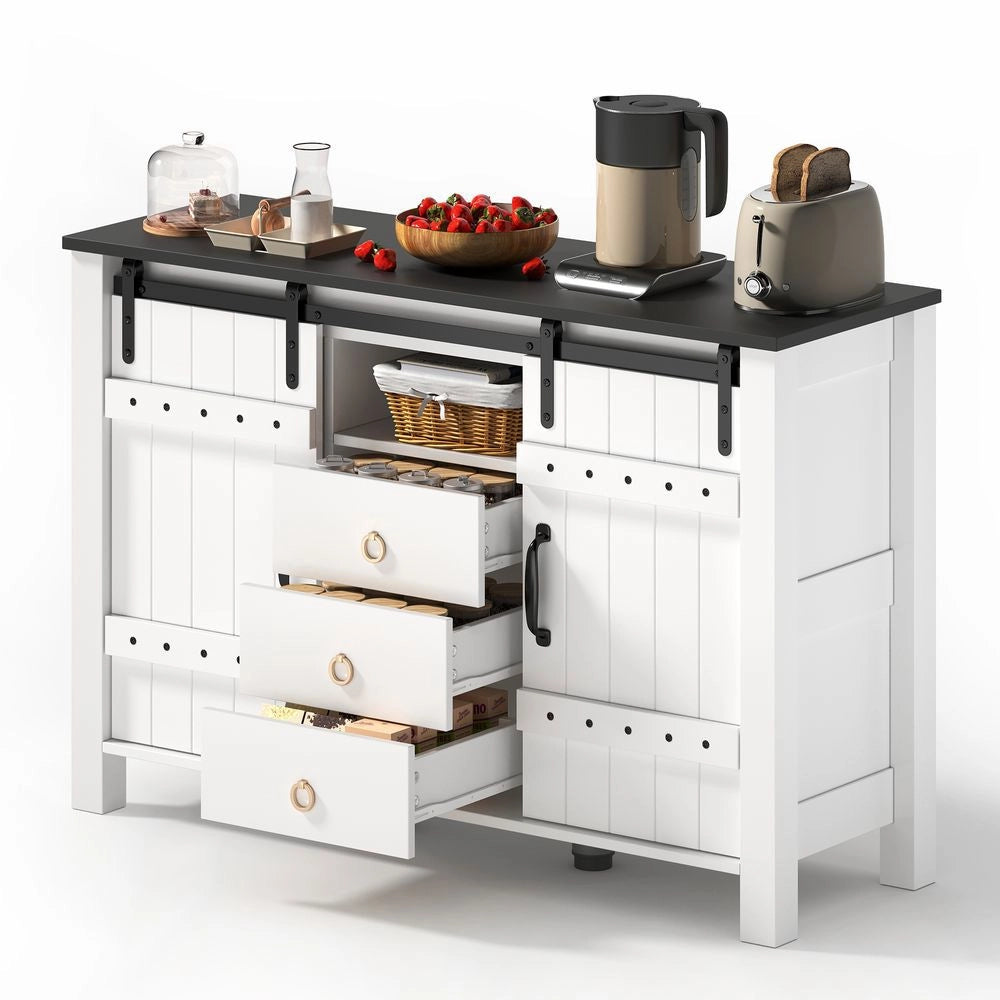 Buffet rustico - Xylo - 3cass scorrevoli 120x40x80cm