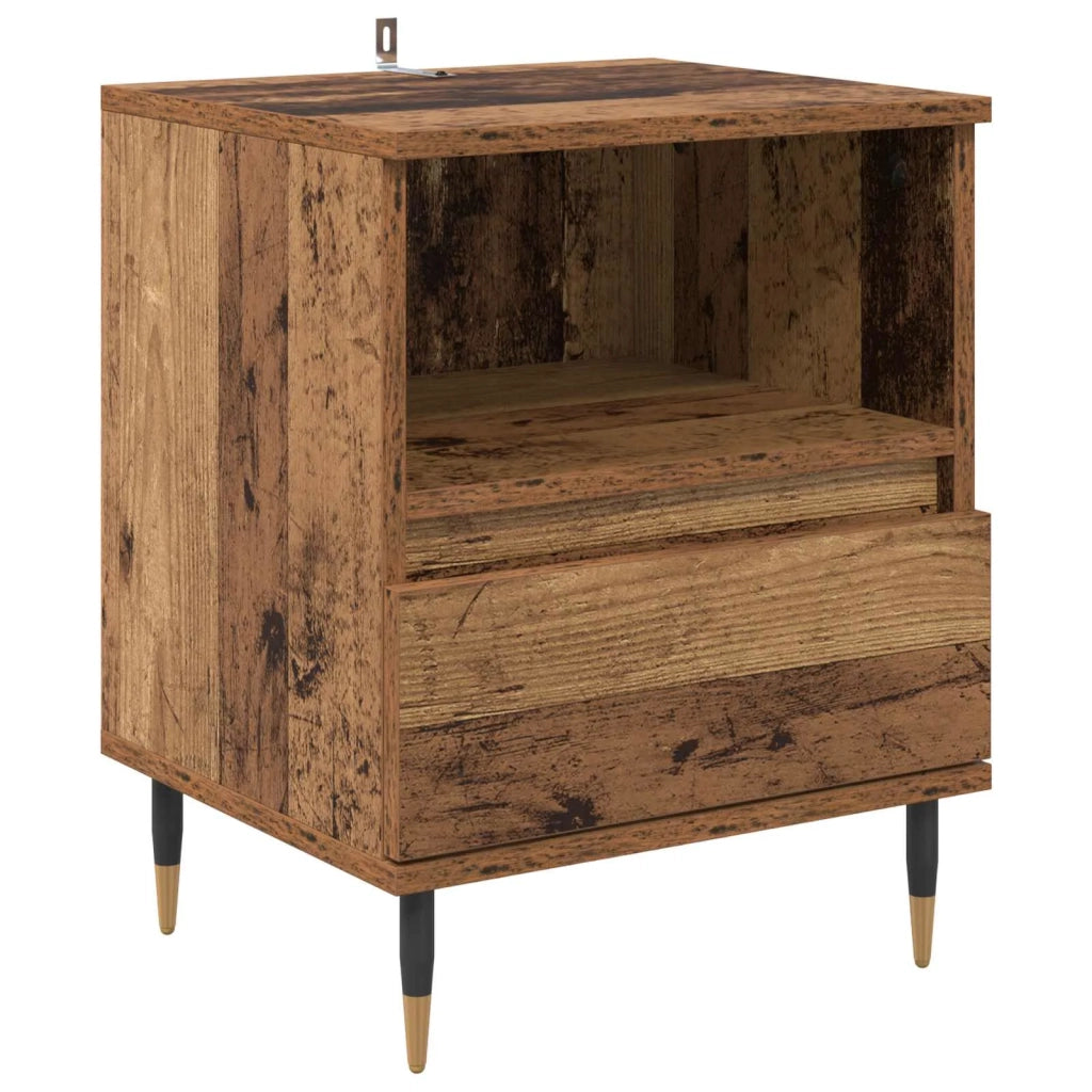 Armadio da Notte 2 pcs Legno vecchio 40 x 35 x 50 cm 882650