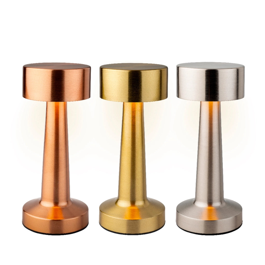 LAMPADA DA TAVOLO LED USB D.9XH21CM 3COLORI ASS.