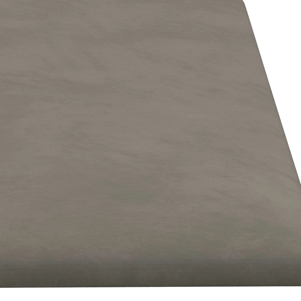 Testiera | Testata da Parete 12 pcs Grigio Chiaro Velluto