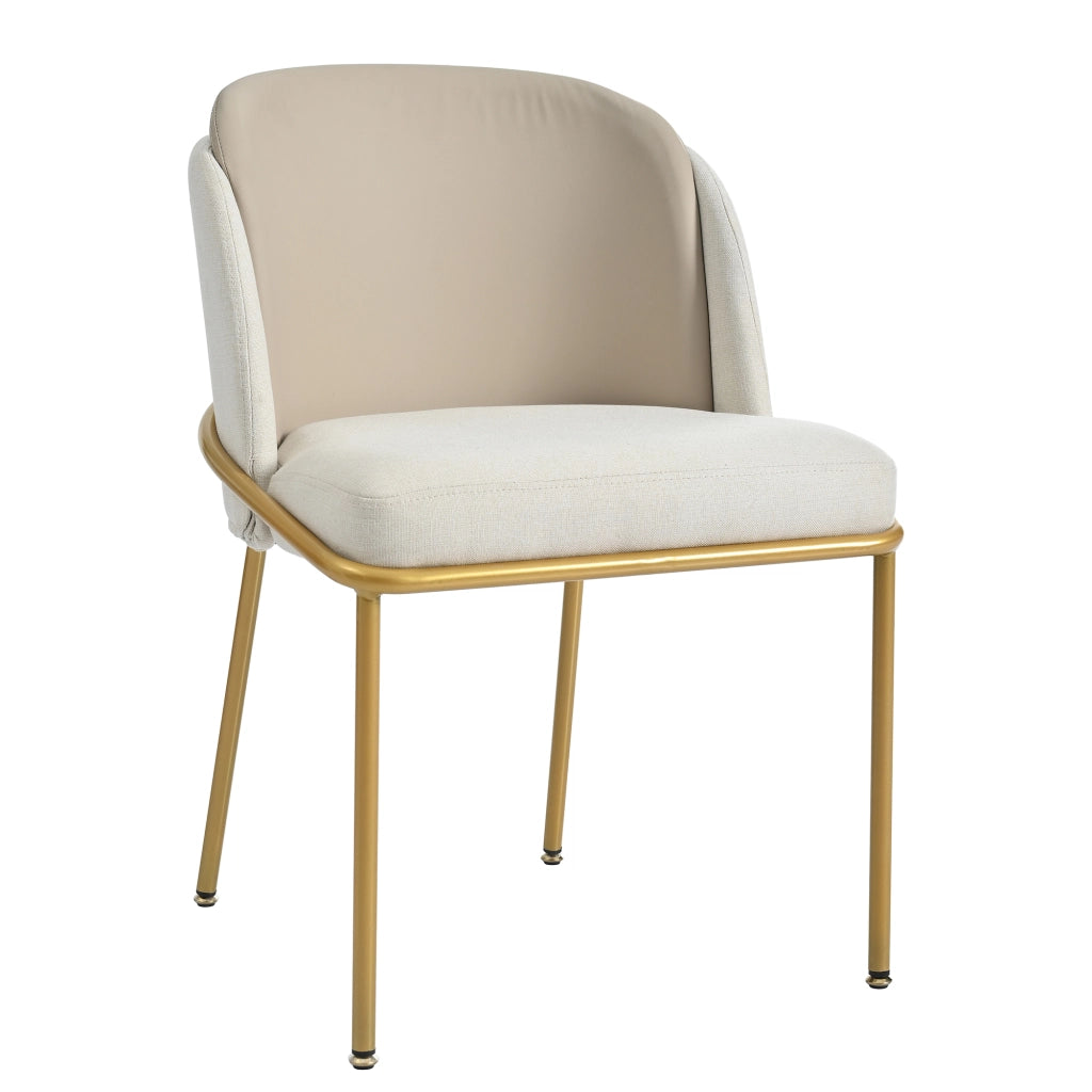 Sedie da Pranzo Moderne con Gambe Inclinate ¨C MINIMAL ¨C Beige, Set 2 Pezzi