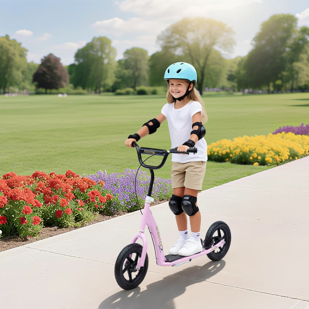 Scooter per bambini Tretroller ¨C zephmum ¨C rosa 120x52x88 cm