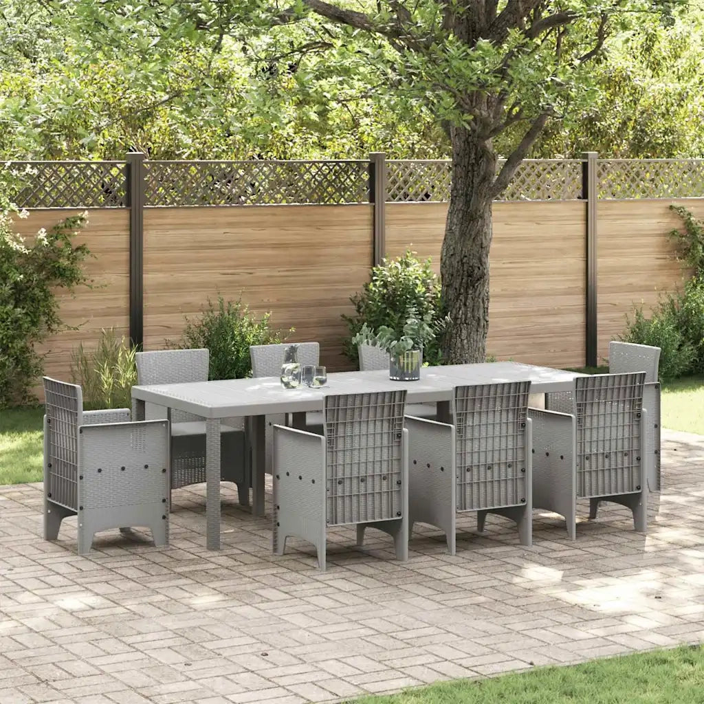 Tavolo da Giardino Grigio chiaro 250 x 100 x 73 cm polyrattan 3378519