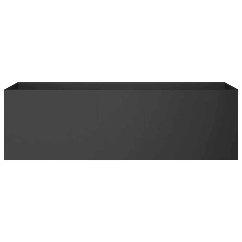Vaso da giardino Nero 200 x 40 x 60 cm 8005897