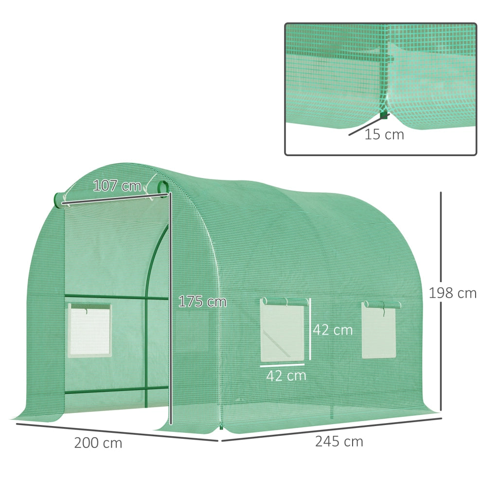 Serra da Giardino ¨C Minimal ¨C Verde 2.5x2x2m Acciaio e PE